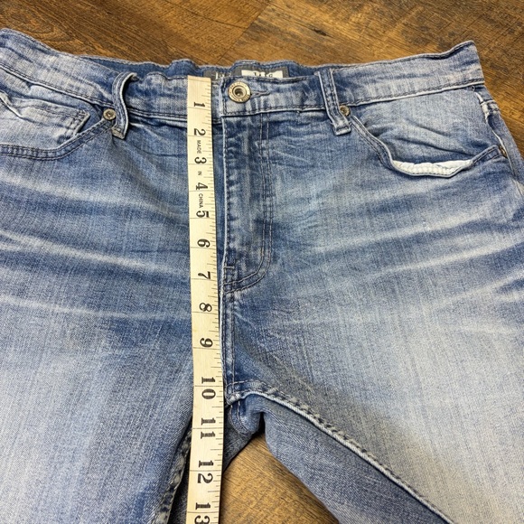 BKE Buckle Jake Straight Leg Blue Jeans Men’s 34 R Distressed Western - Picture 5 of 12